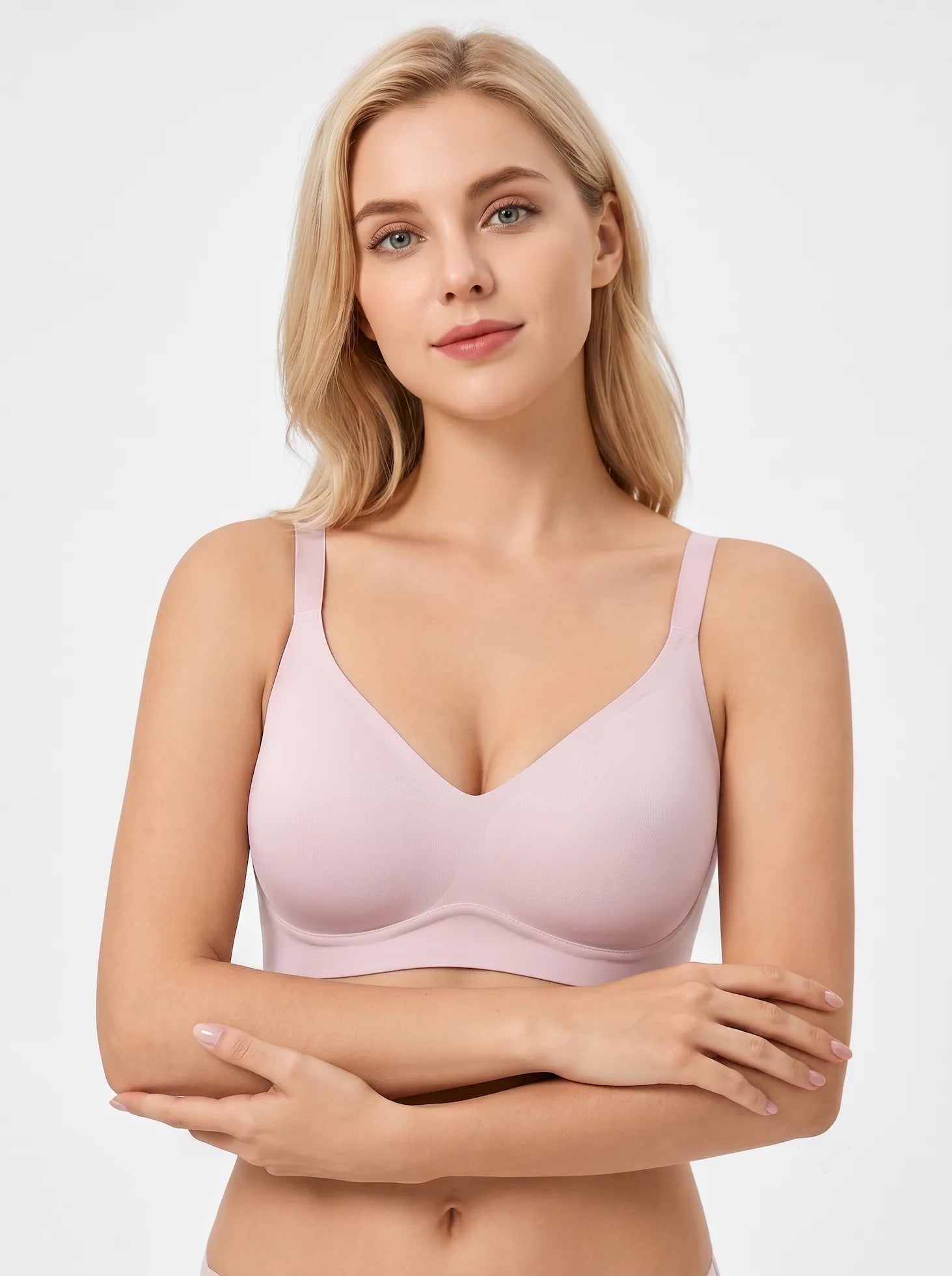 Women's Black Seamless Wireless Bra - Ultimate Comfort