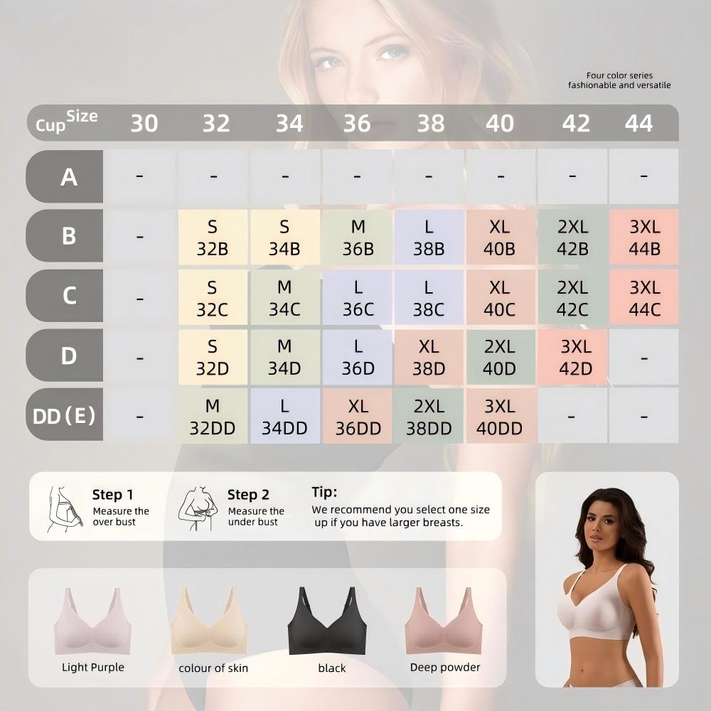 Lifting Wire-Free Antibacterial Jelly Bra