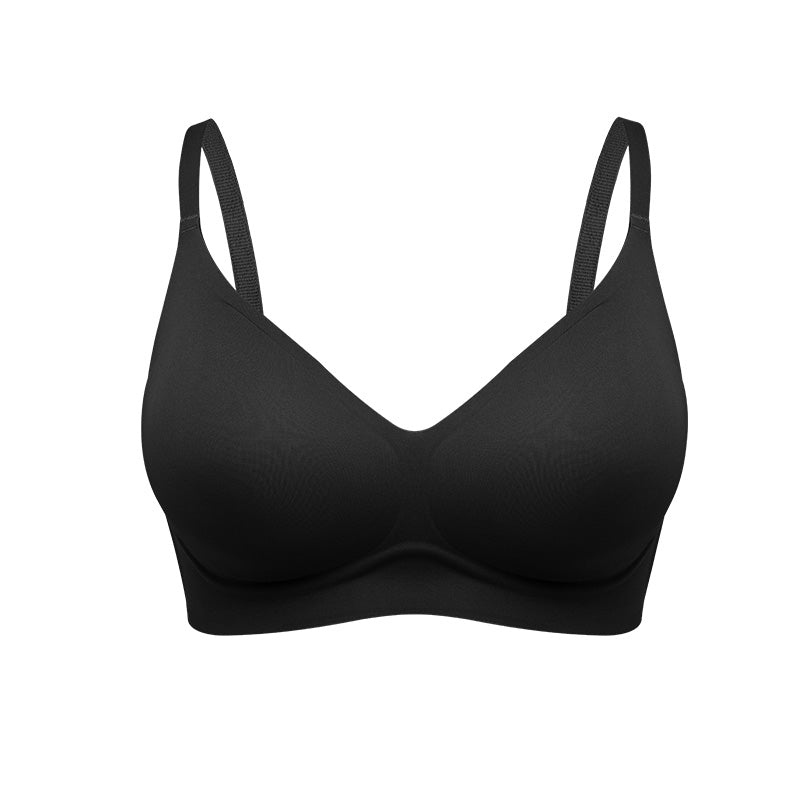 Women's Black Seamless Wireless Bra - Ultimate Comfort