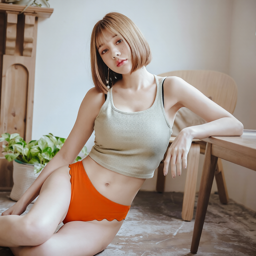 Under Scalloped Nude Feel Seamless Thong