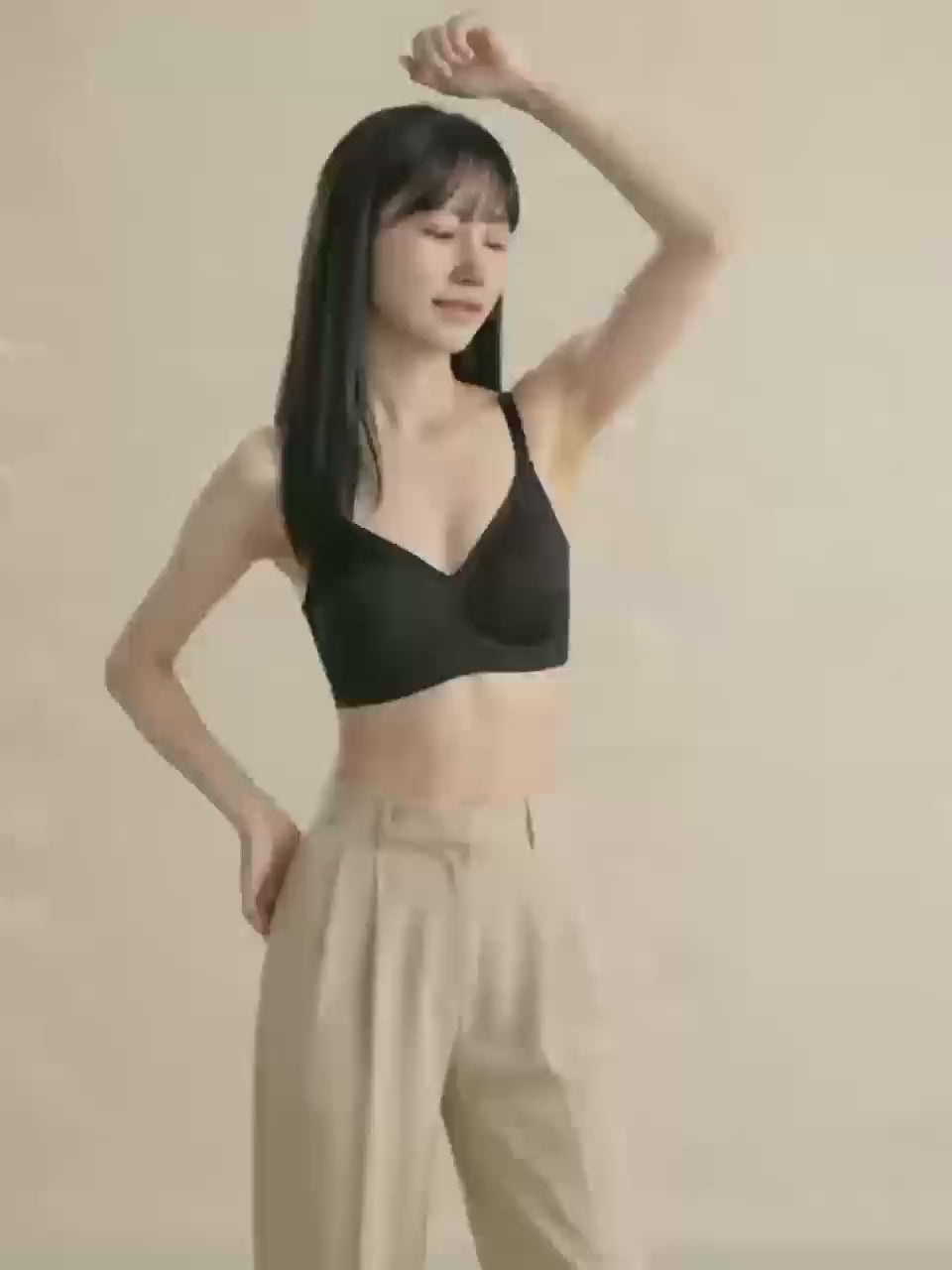 Seamless Wireless Bra with Semi-Fixed Cups | Supportive & Breathable